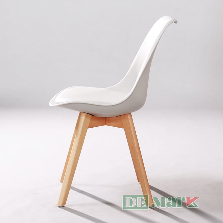 Ghế nhựa chân gỗ MTN3003 thiết kế chân tháp Bắc Âu hiện đại sang trọng