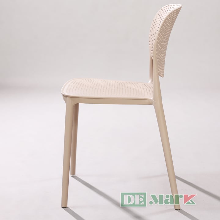 Ghế nhựa PP MTN3002 lưng cong thoáng khí họa tiết lỗ