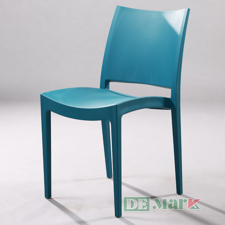 Ghế nhựa PP MTN3007 màu đỏ hiện đại liền khối