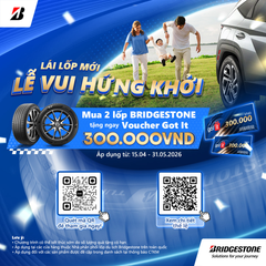 Nhận ngay 600k khi thay lốp Bridgestone tại Lốp Xuân Tùng