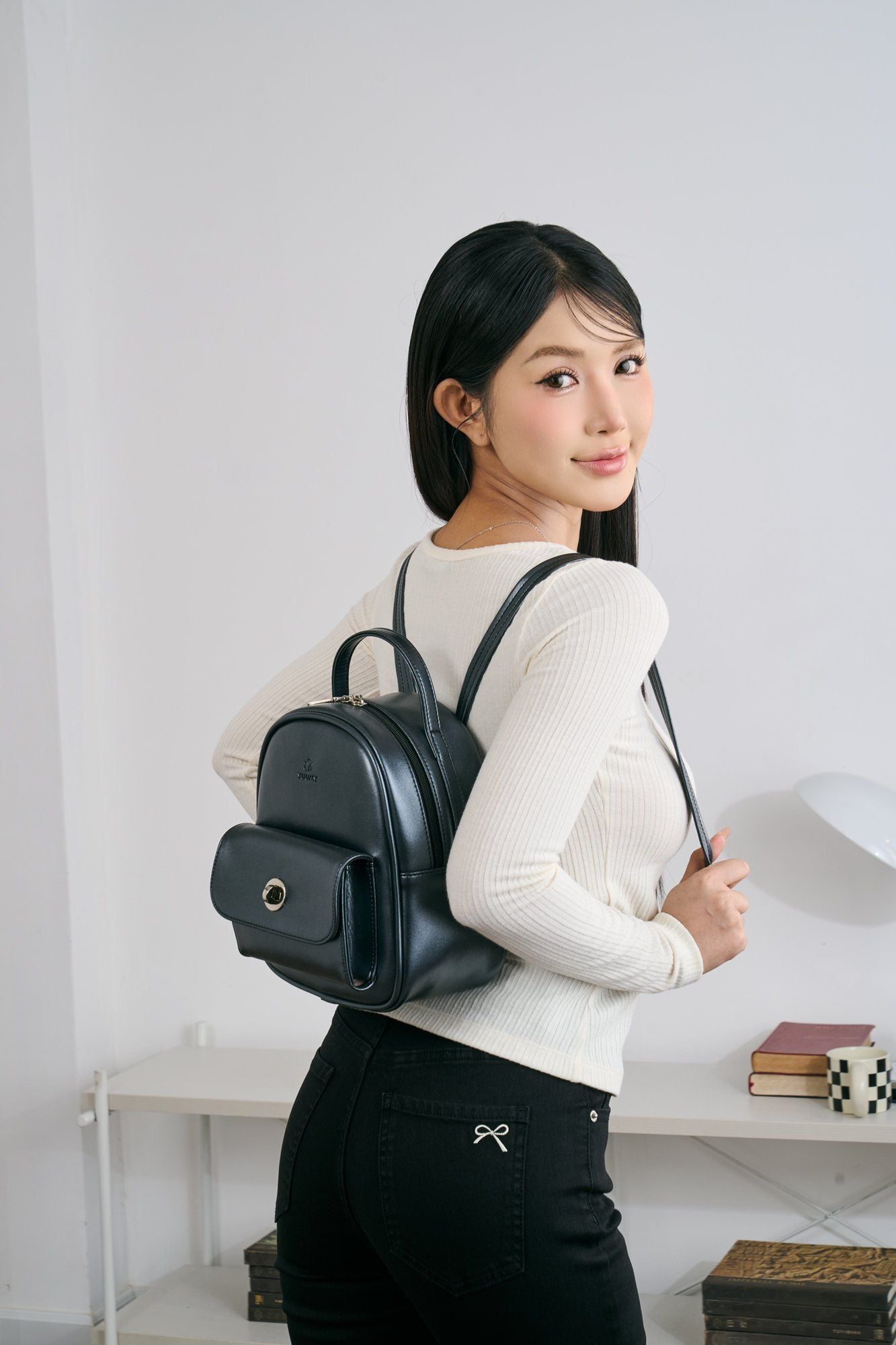 Balo Yuumy (Thời trang nữ mini - Balo da Glossy YBA110)