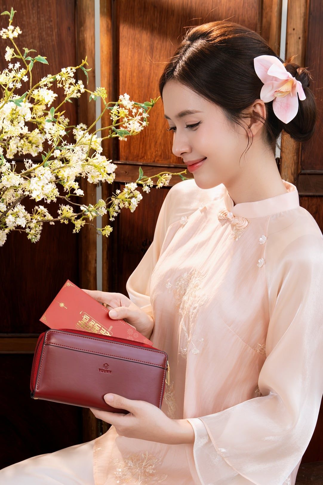 Ví nữ YUUMY YV62 (Màu Đen ngọc trai)