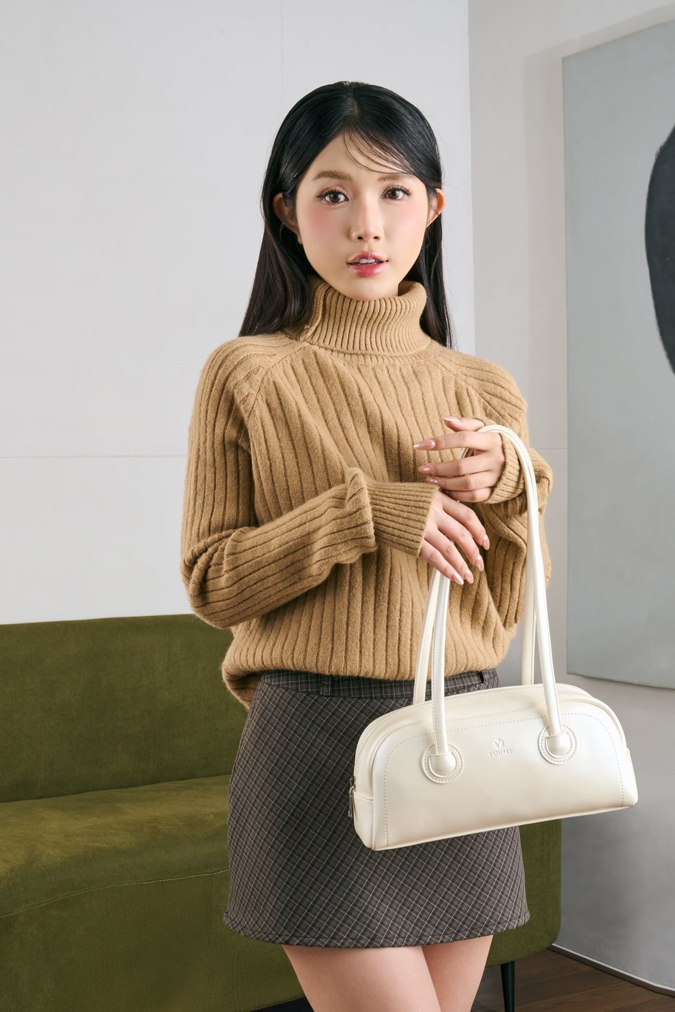 Túi Yuumy (Thời trang nữ kẹp nách thanh lịch - Túi đeo vai da Glossy YN309)