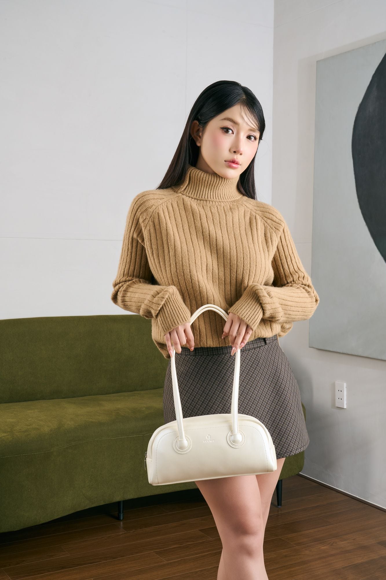 Túi Yuumy (Thời trang nữ kẹp nách thanh lịch - Túi đeo vai da Glossy YN309)