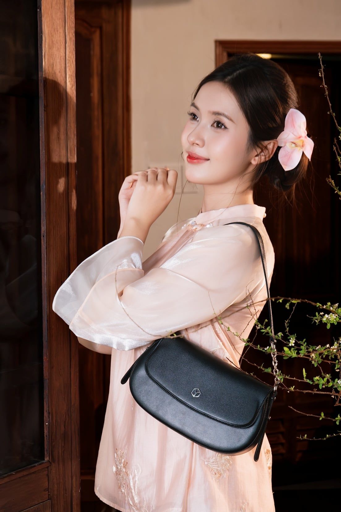 Túi đeo vai nữ YUUMY YN340 (Màu Đen)