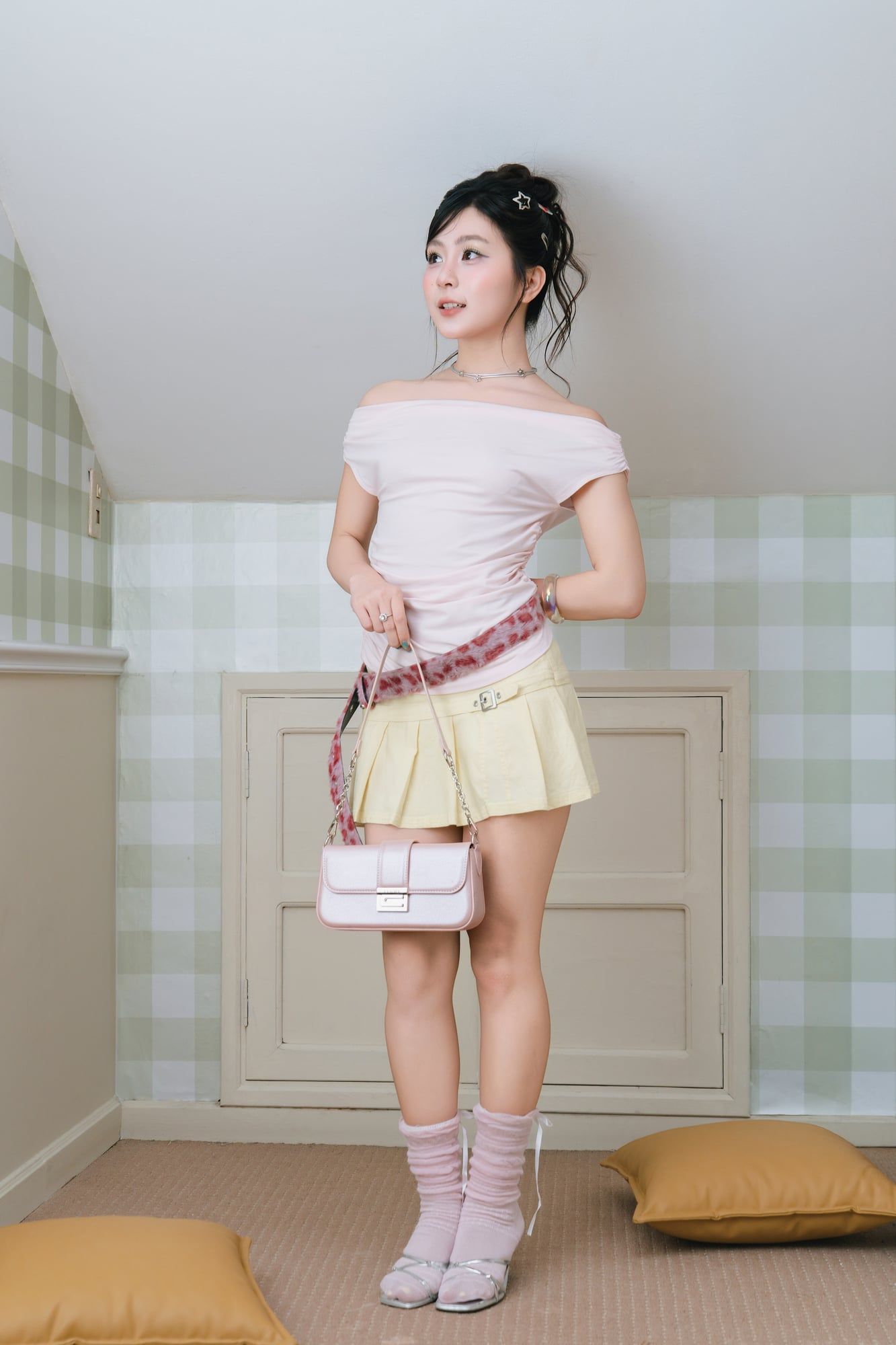 Túi đeo chéo nữ Yuumy YN316 (Màu Hồng ngọc trai)