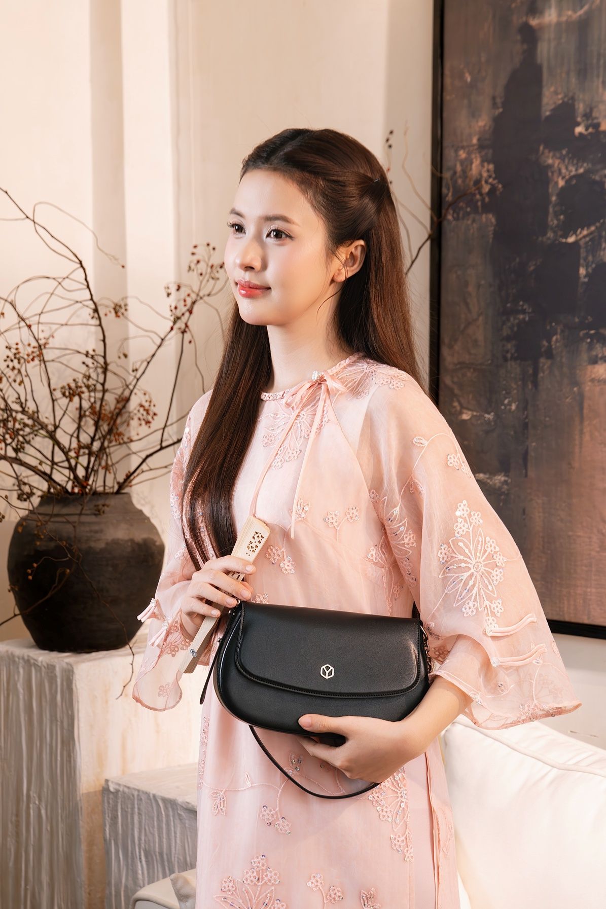 Túi đeo vai nữ YUUMY YN340 (Màu Đen)