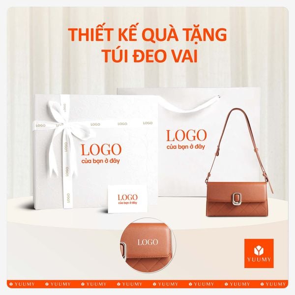 Hộp quà tặng túi đeo vai nữ Yuumy YN329 Màu Bạc