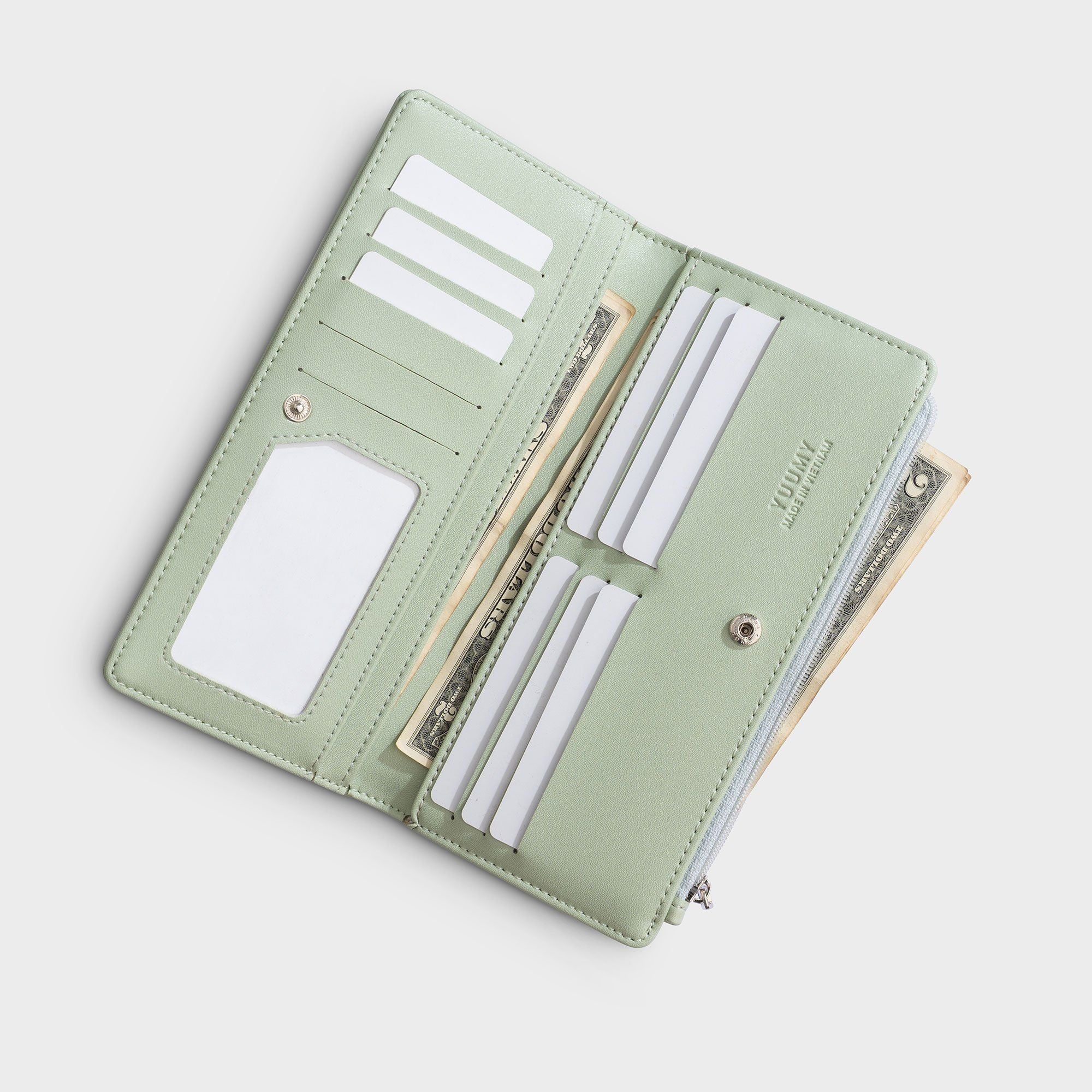 Ví Yuumy (Thời trang nữ cầm tay dáng đứng - Ví da Seasand YV116)