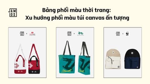 Bảng phối màu thời trang: Xu hướng phối màu túi canvas ấn tượng