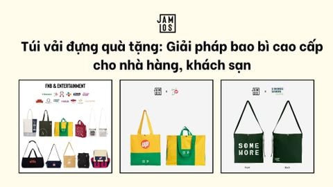 Túi vải đựng quà tặng: Giải pháp bao bì cao cấp cho nhà hàng, khách sạn