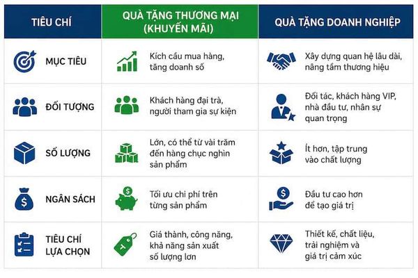 quà tặng chương trình khuyến mãi