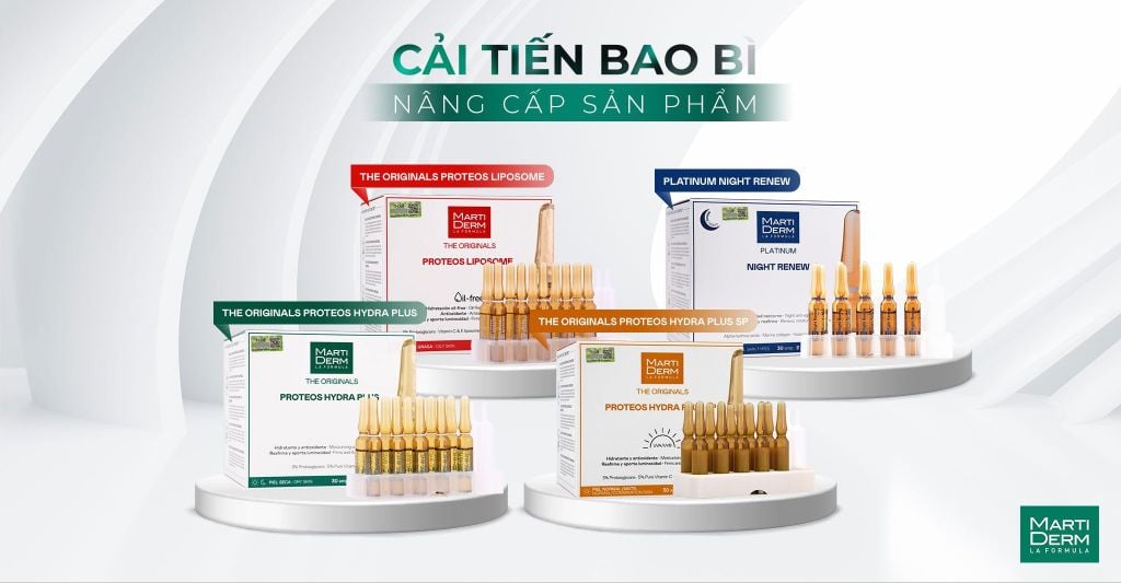 THÔNG BÁO THAY ĐỔI BAO BÌ SẢN PHẨM AMPOULE MARTIDERM