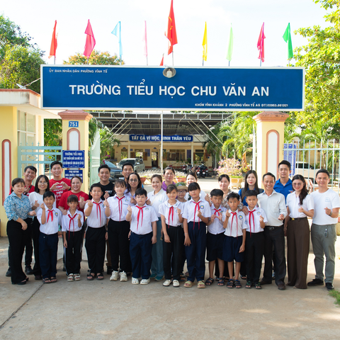 OLMIX Asialand Việt Nam đồng hành chương trình "Nụ cười trẻ thơ 2026", chung tay xây dựng môi trường học tập an toàn cho học sinh An Giang