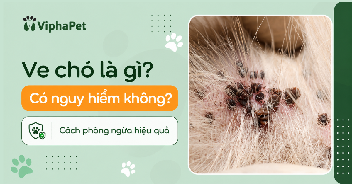 Ve chó là gì? Có nguy hiểm không? Cách phòng và diệt ve chó hiệu quả