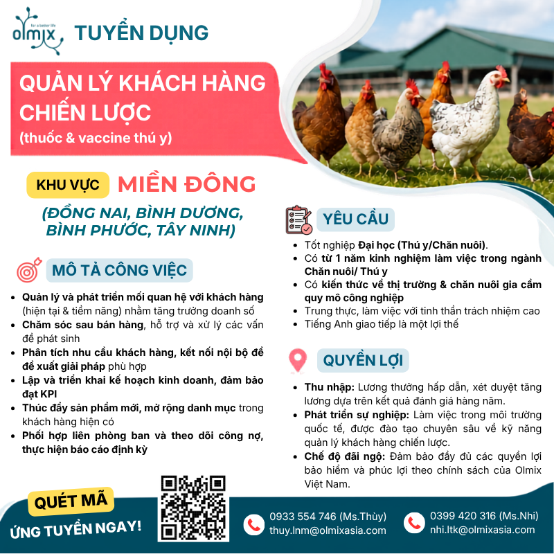 TUYỂN DỤNG QUẢN LÝ KHÁCH HÀNG CHIẾN LƯỢC – MIỀN ĐÔNG