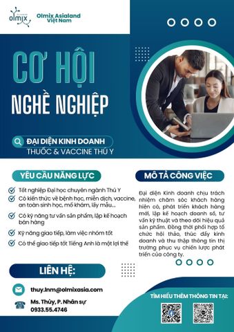 Cơ hội nghề nghiệp cùng Olmix Asialand!