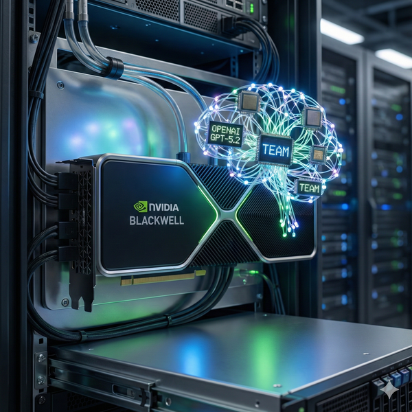 NVIDIA Lại Gây Sốc: Siêu GPU Blackwell 'Gánh Team' Cho GPT-5.2 Của OpenAI, Bỏ Xa Mọi Đối Thủ!