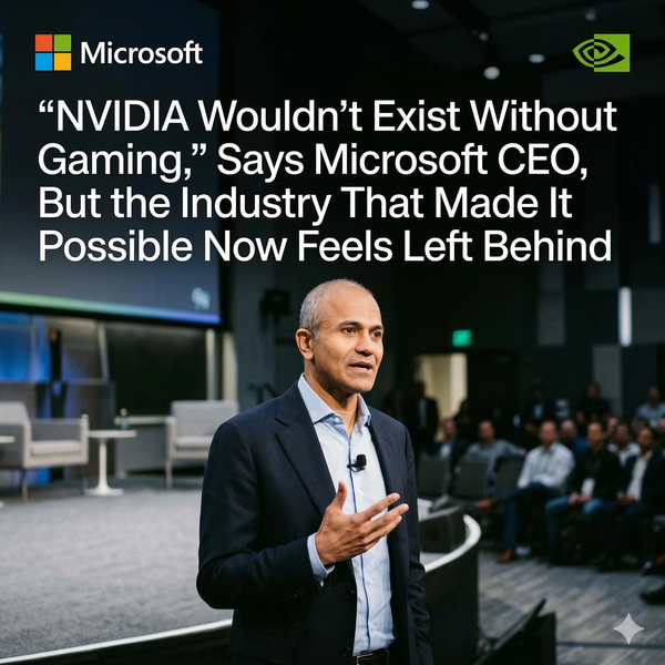 “NVIDIA sẽ không tồn tại nếu thiếu Gaming” – CEO Microsoft nhắc nhéo Jensen Huang giữa cơn sốt AI