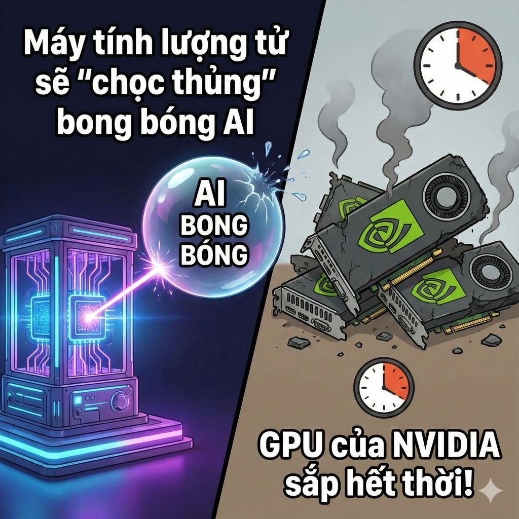 Cựu CEO Intel Pat Gelsinger phán 'chấn động': Máy tính lượng tử sẽ 'chọc thủng' bong bóng AI, GPU của NVIDIA sắp hết thời!