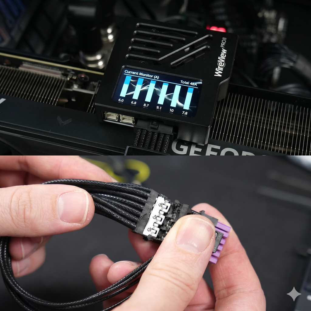 Phát Hiện Bất Ngờ: ASUS ROG Equalizer Kém Hiệu Quả Hơn Cáp 12V-2×6 Tiêu Chuẩn, Der8auer Tìm Thấy Lỗi Mất Cân Bằng Dòng Điện 4A Trên RTX 5090