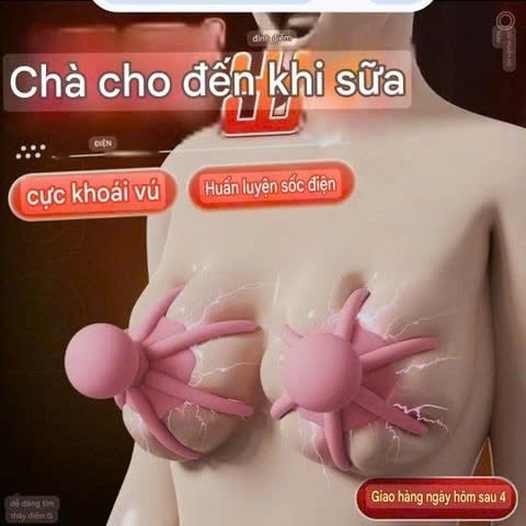 Máy Massage Đầu Ti, ÂĐ Nữ Giới, Mềm Mại, Nhiều Tần Số Rung, SD App