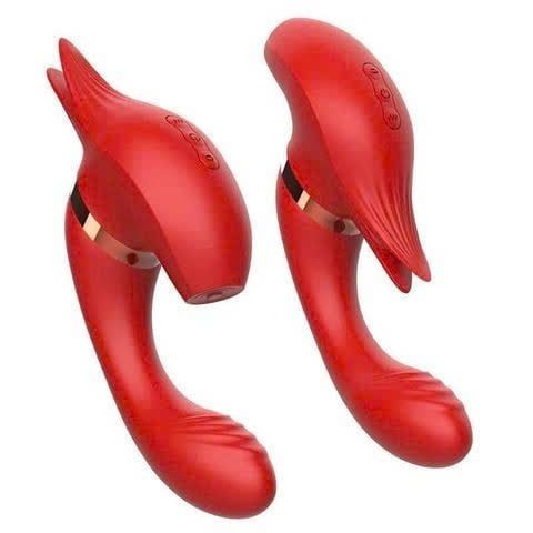 Máy Massage Raffles, Hình Cáo, Nhánh Lưỡi Rung, Nhiều Tần Số, SD Sạc