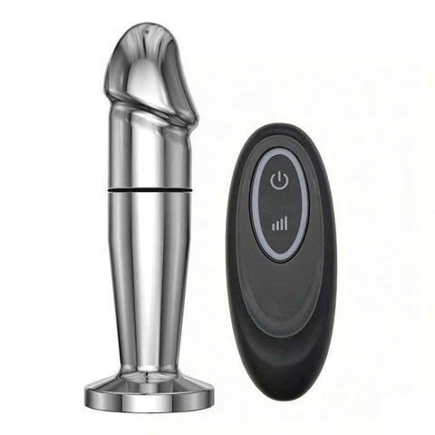 Máy Massage Hình DV Mini, Kim Loại Sốc Điện Giữa Thân, Có Điều Khiển Từ Xa Cao Cấp