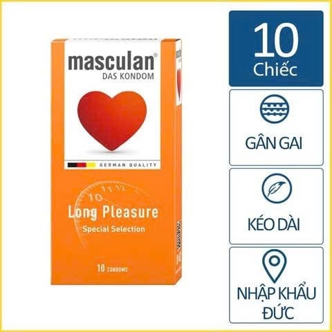 Bao cao su kéo dài quan hệ Masculan 5in1 Đức – Long Pleasure