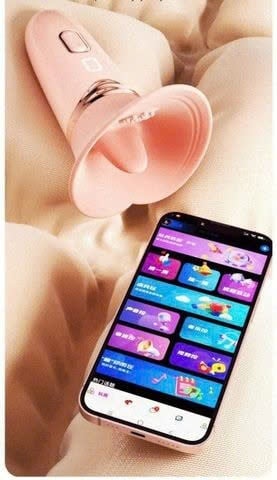 Máy Massage Đầu Ti & ÂĐ Nữ Giới, Mềm Mại, Nhiều Tần Số Rung, SD App Điều Khiển