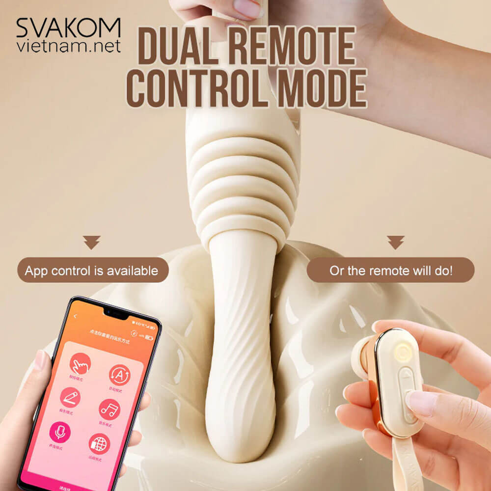 dương vật giả rung thụt svakom handy thruster