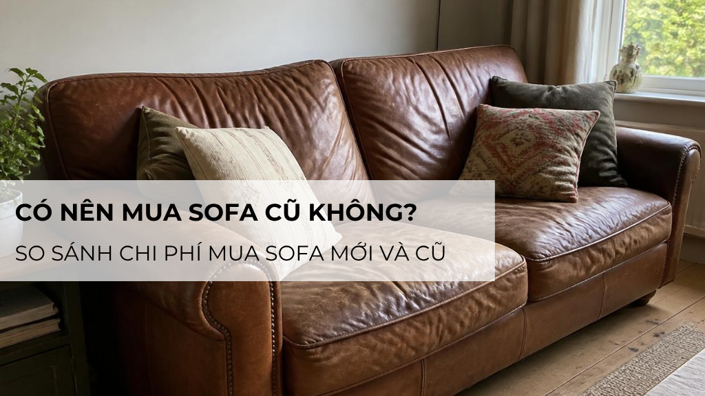 Có nên mua sofa cũ không? So sánh chi phí mua sofa mới và cũ