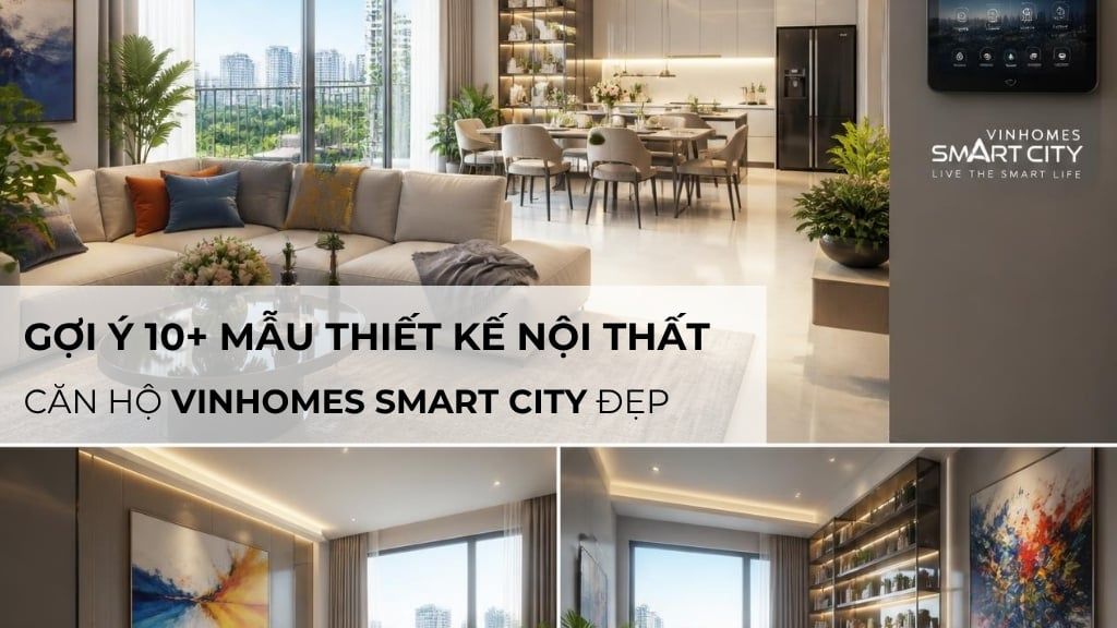 Gợi ý 10+ mẫu thiết kế nội thất căn hộ Vinhomes Smart City đẹp