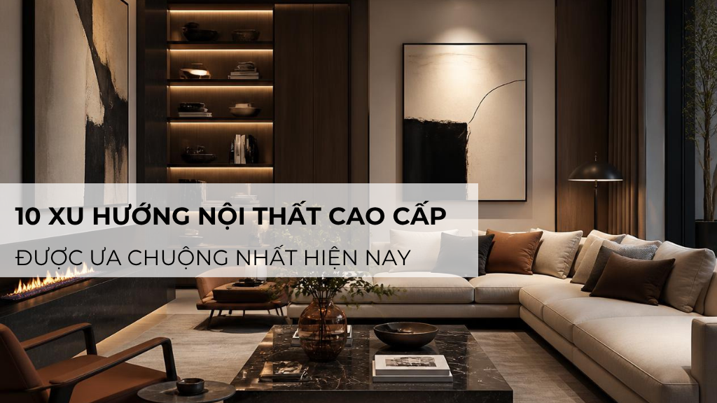 10 xu hướng nội thất cao cấp được ưa chuộng nhất hiện nay