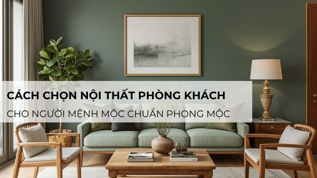 Cách Chọn Nội Thất Phòng Khách Cho Người Mệnh Mộc Chuẩn Phong Thủy, Thu Hút Tài Lộc