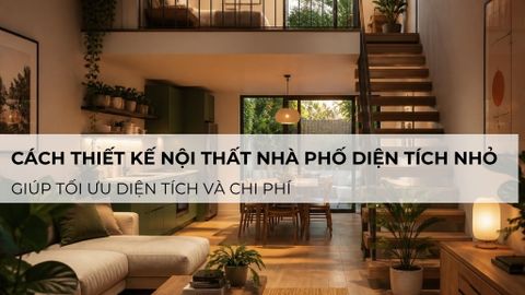 Cách thiết kế nội thất nhà phố diện tích nhỏ giúp tối ưu diện tích và chi phí