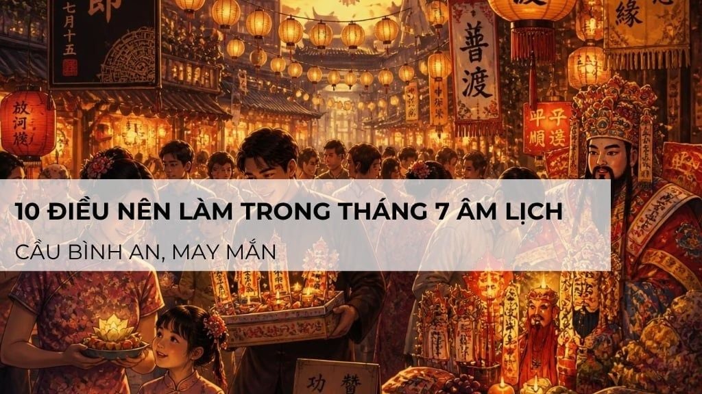 10 điều nên làm trong tháng 7 âm lịch để cầu bình an, may mắn