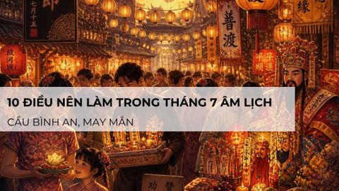 10 điều nên làm trong tháng 7 âm lịch để cầu bình an, may mắn