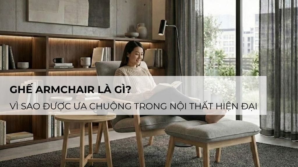 Ghế Armchair Là Gì? Vì Sao Được Ưa Chuộng Trong Nội Thất Hiện Đại