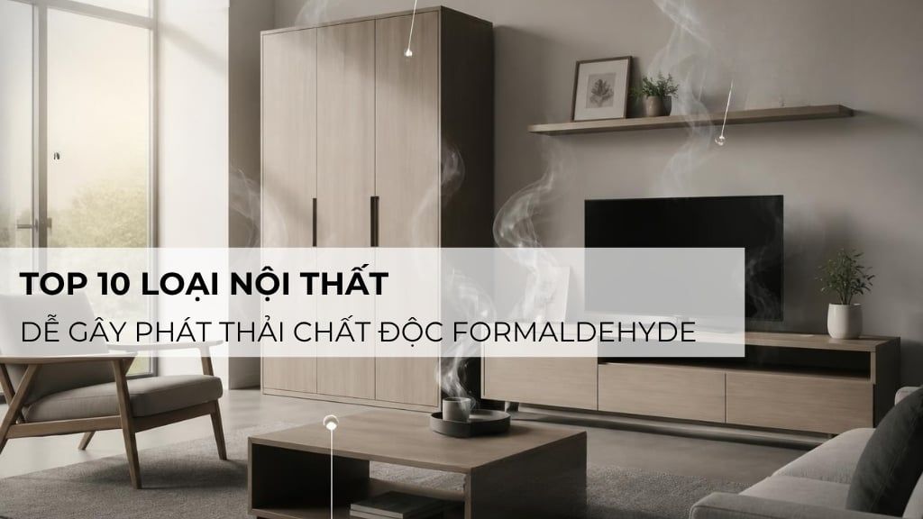 Top 10 loại nội thất dễ gây phát thải chất độc formaldehyde ảnh hưởng sức khỏe