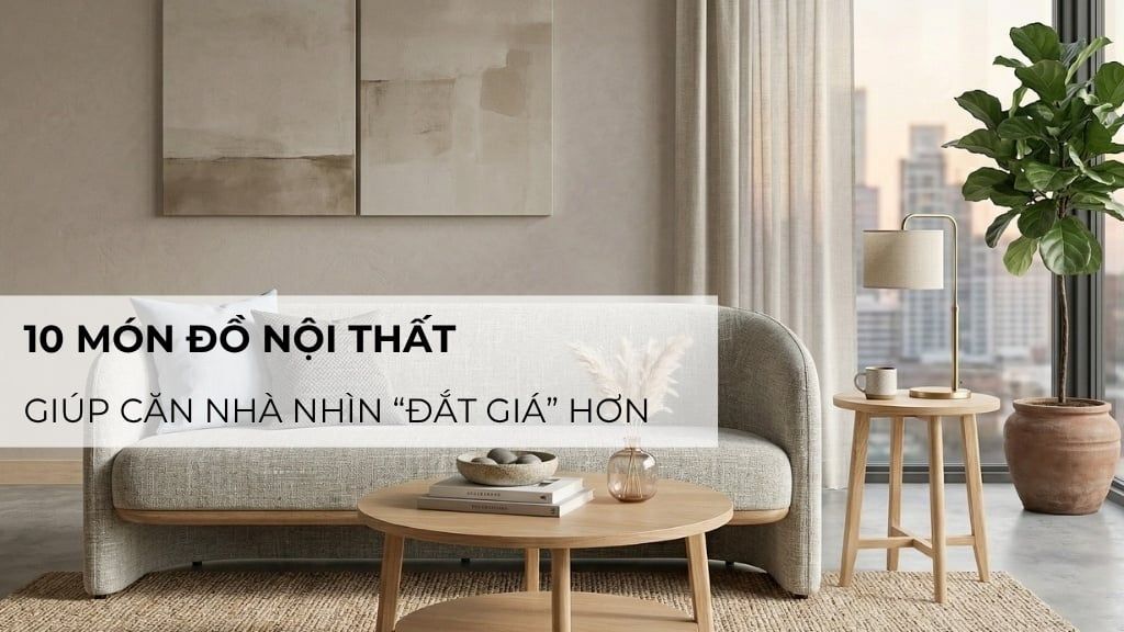10 món đồ nội thất giúp căn nhà nhìn “đắt giá” hơn