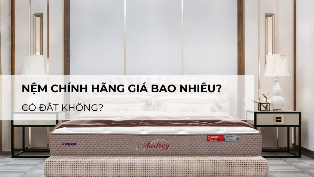 Nệm chính hãng giá bao nhiêu? Có đắt không?