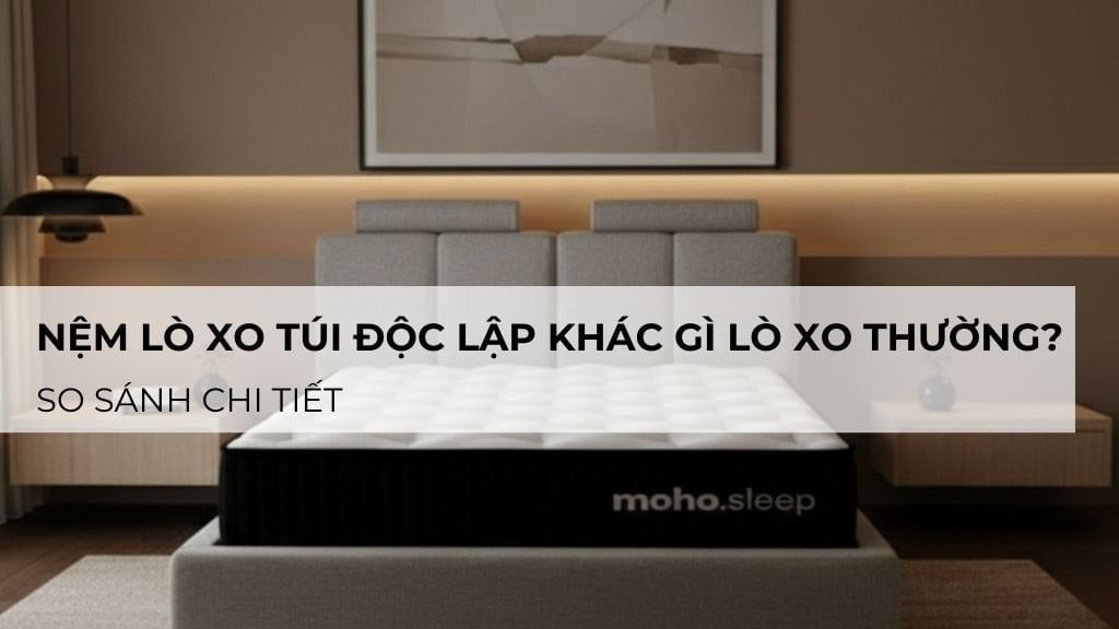Nệm lò xo túi độc lập khác gì nệm lò xo thường? So sánh chi tiết