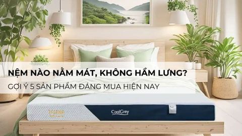 Nệm nào nằm mát, không hầm lưng? Gợi ý 5 lựa chọn đáng mua