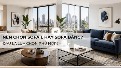 Nên chọn sofa L hay sofa băng? Đâu là lựa chọn phù hợp?