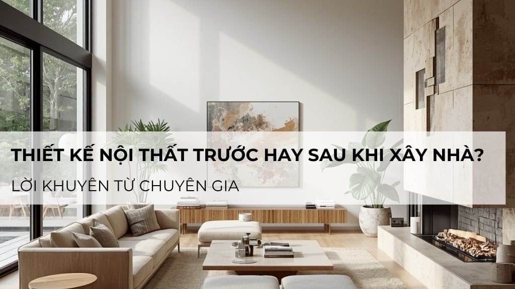 Nên thiết kế nội thất trước hay sau khi xây nhà? Lời khuyên từ chuyên gia