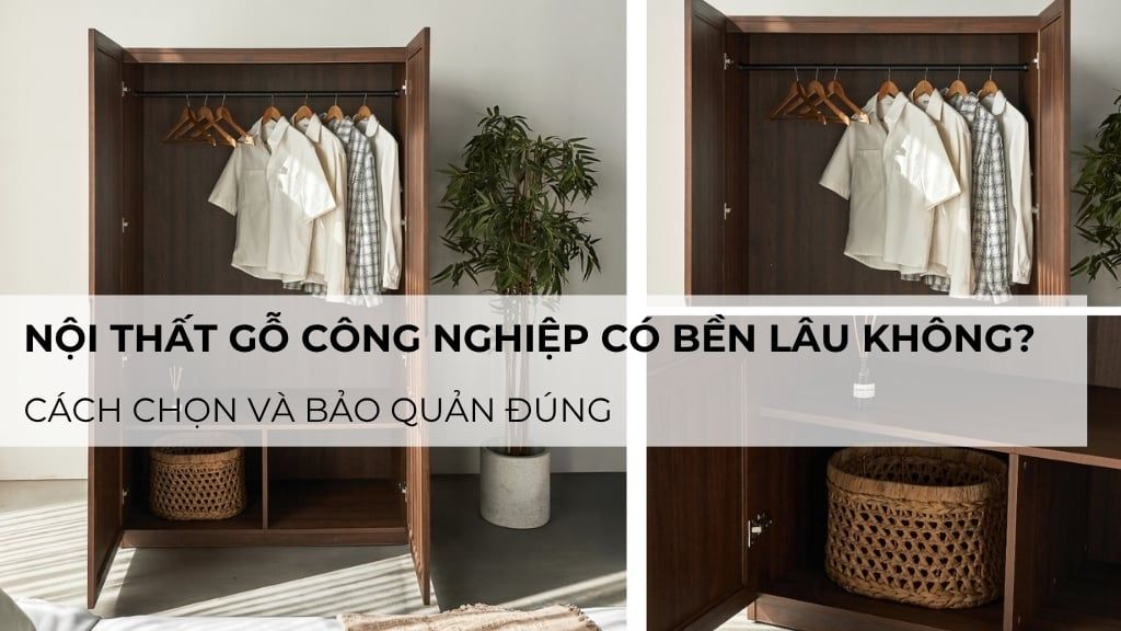 Nội thất gỗ công nghiệp có bền lâu không? Cách chọn và bảo quản đúng