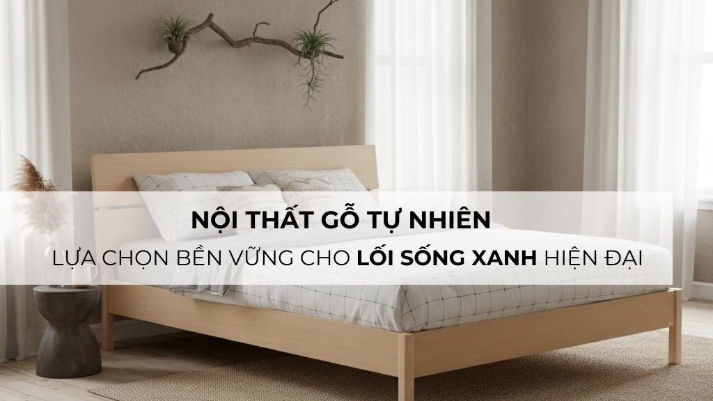 Nội thất gỗ tự nhiên – Lựa chọn bền vững cho lối sống xanh hiện đại