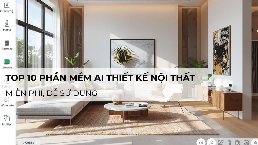 Top 10 phần mềm AI thiết kế nội thất miễn phí, dễ sử dụng