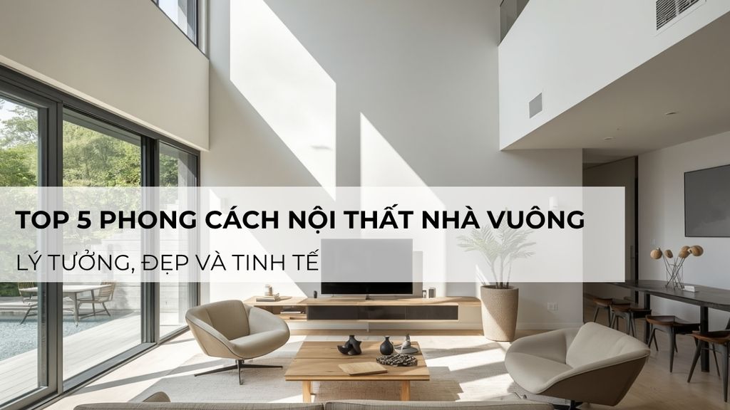 Top 5 phong cách nội thất nhà vuông lý tưởng, đẹp và tinh tế